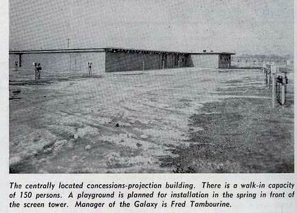 Galaxy Drive-In Theatre - From Box Office And Ron Gross (newer photo)